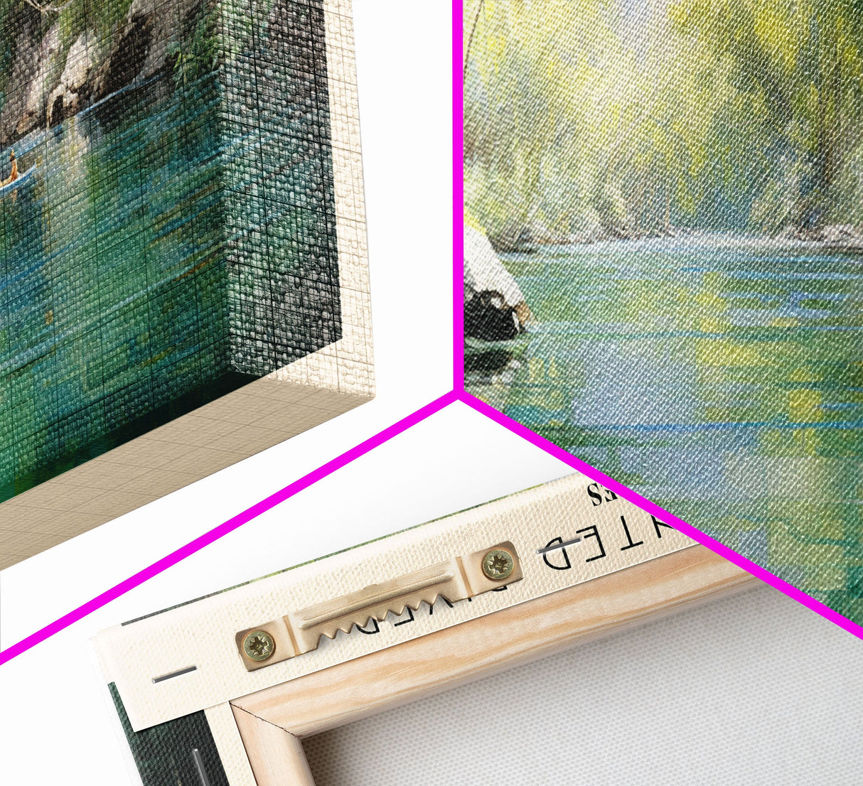 The Enchanted River Travel Print Wall Art, Travel Poster Print, Retro Style COUNTRY Home Decor, Wall Hanging, Travel Gift Idea, Unique Metal Art