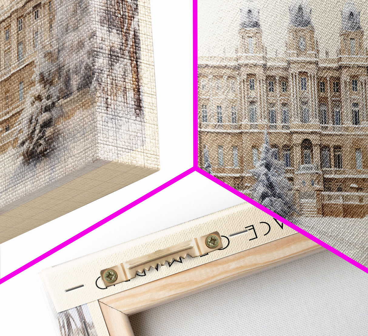 The Royal Palace of Madrid COUNTRY Travel Poster Print, Framed Canvas Print, COUNTRY Travel Art, Wood Framed Art, Wall Hanging, Home Decor