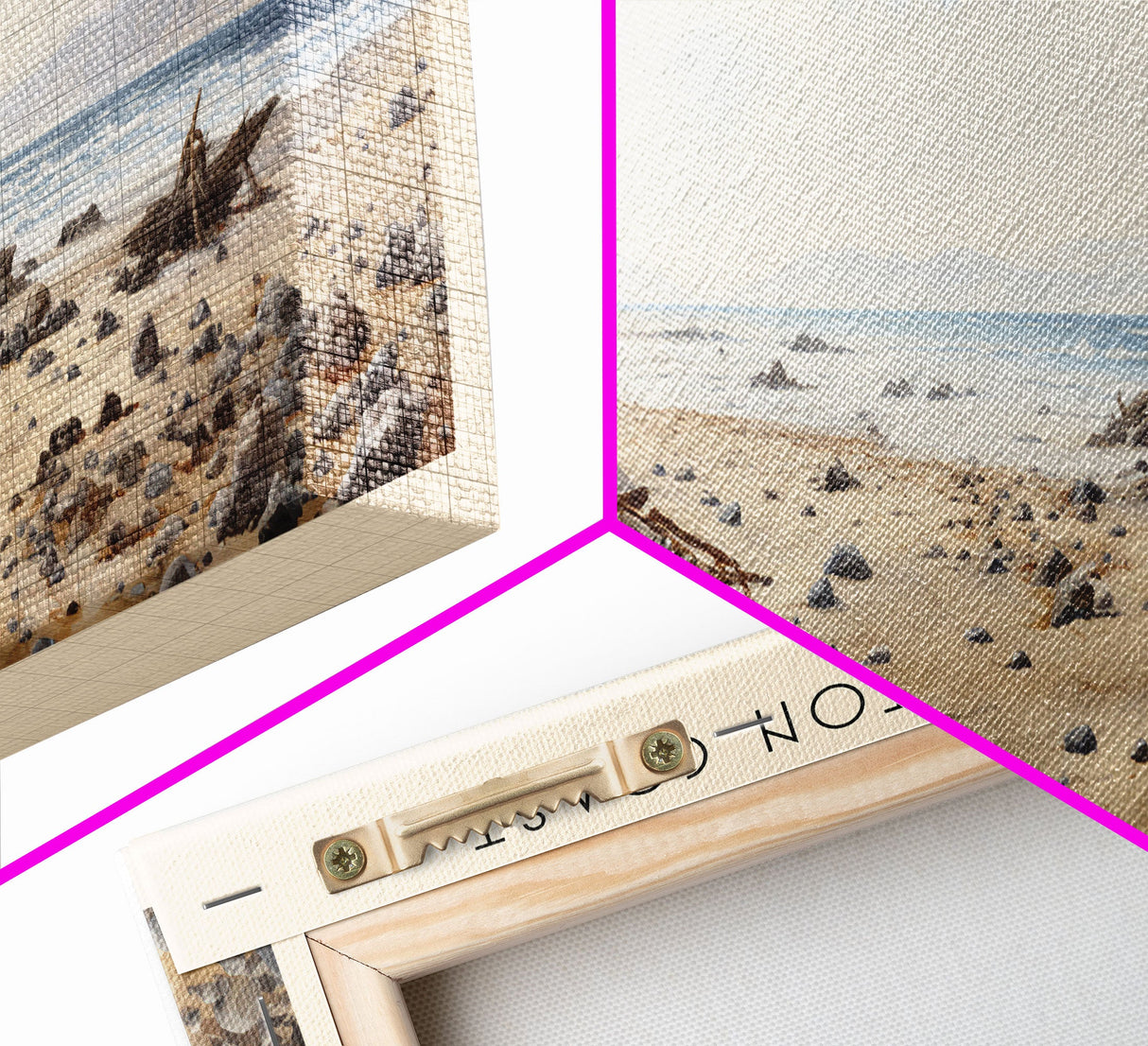 The Skeleton Coast Travel Poster Print, Framed Canvas Print, COUNTRY Travel Art, Wood Framed Art, Wall Hanging, Home Decor