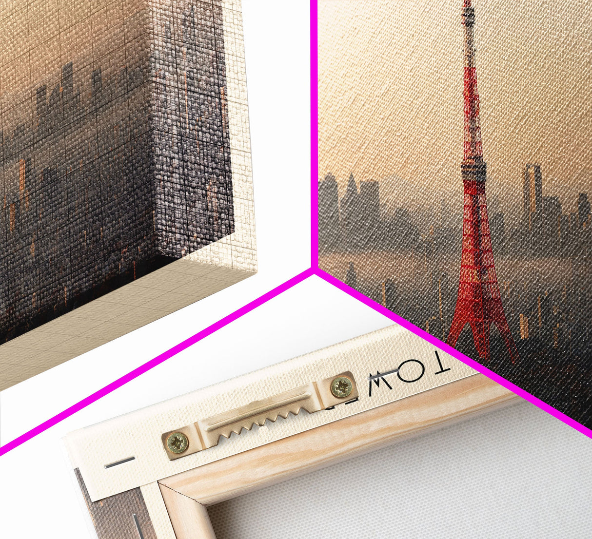 Tokyo Tower Travel Print Wall Art, Travel Poster Print, Retro Style COUNTRY Home Decor, Wall Hanging, Travel Gift Idea, Unique Metal Art