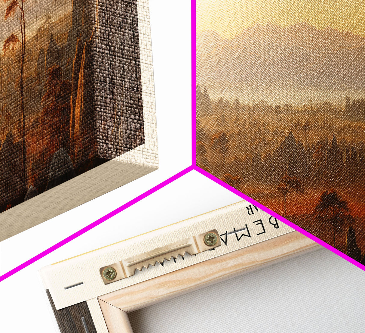 Tsingy de Bemaraha Framed Canvas Print Travel Poster | Wall Art | Home Decor | Gift For Travel Lover | Wall Hanging | Original Art