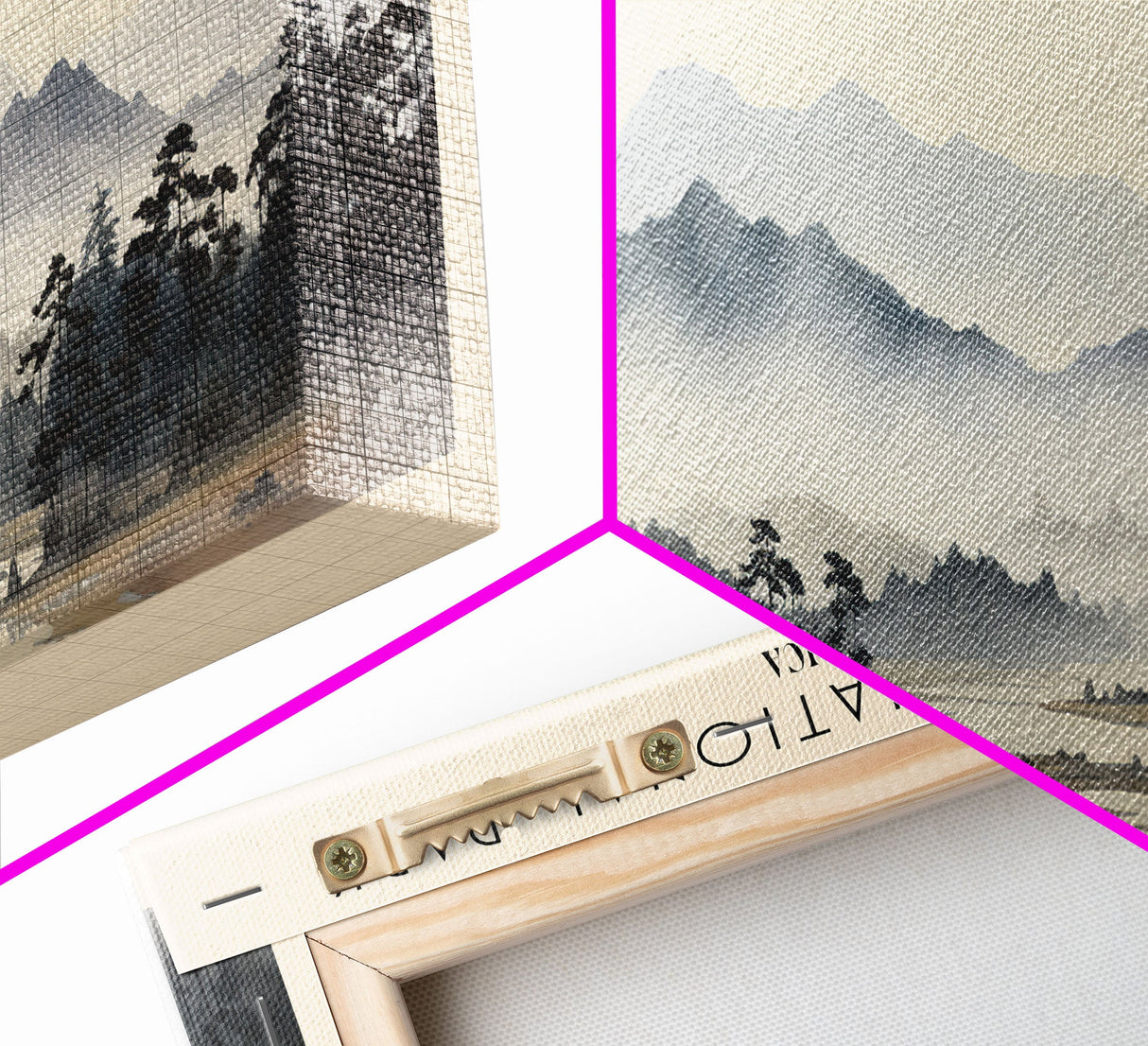 Tsitsikamma National Park COUNTRY | Framed Travel Poster Canvas Print | Trendy Wall Art | Watercolor Painting | Living Room Art | Unique Art