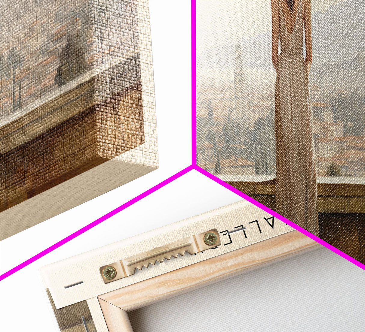 Uffizi Gallery Travel Print Wall Art, Travel Poster Print, Retro Style COUNTRY Home Decor, Wall Hanging, Travel Gift Idea, Unique Metal Art