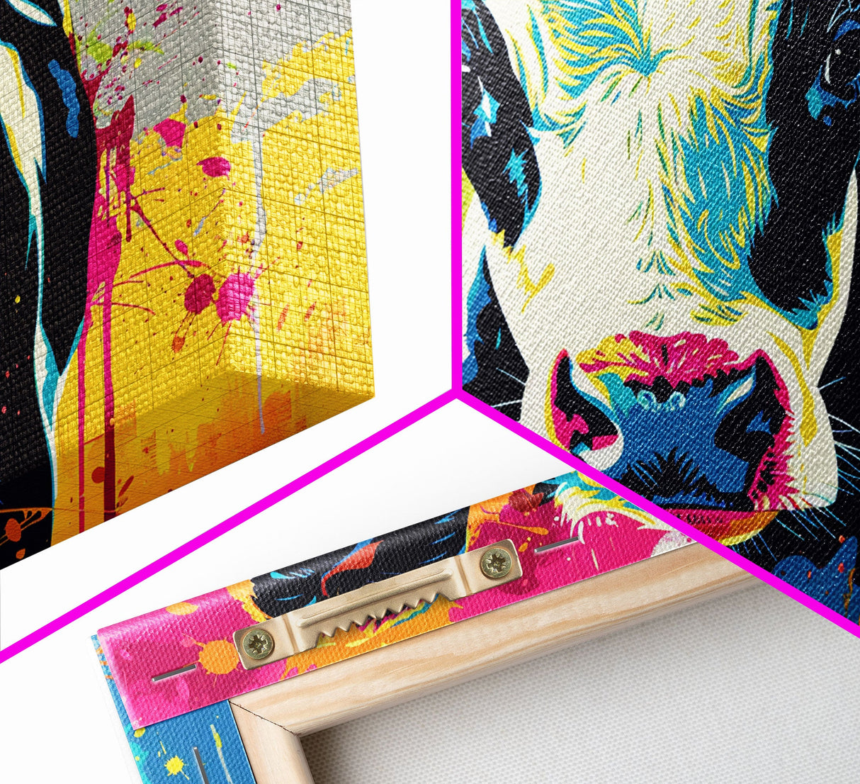 Cow Wall Art, Cow Print, Cow Wallhanging, Farmhouse Decor, Country Western Decor, Cow Lover Gift, Framed Canvas Print Or Metal Art Print