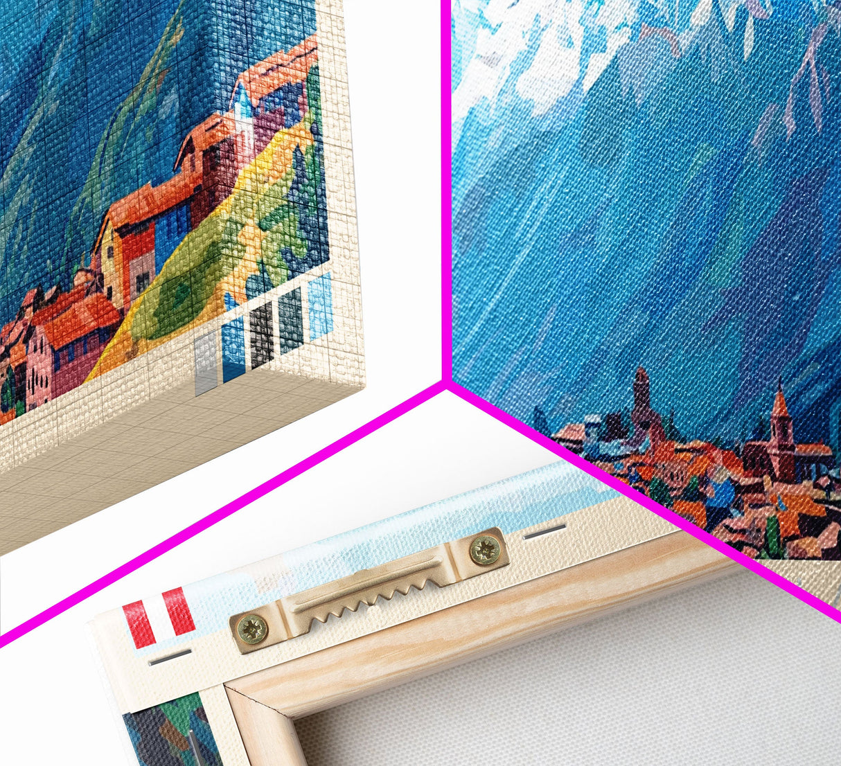 Chincha, Peru Travel Poster Panoramic Canvas Print, Chincha, Peru Painting, Peru Art, Chincha Travel Art, Guest Room Painting