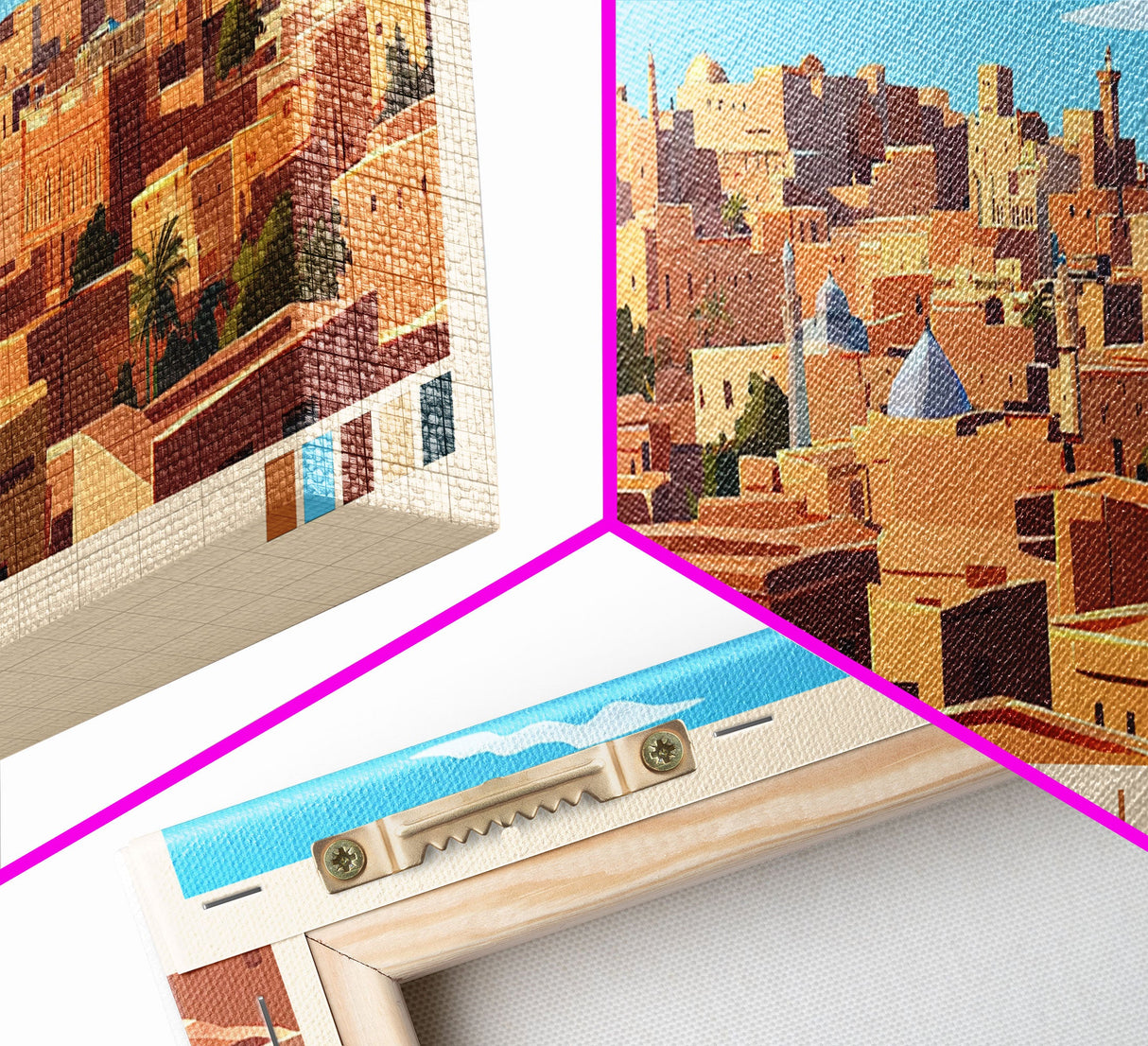 Khartoum, Sudan Travel Poster Panoramic Canvas Print, Khartoum, Sudan Painting, Sudan Art, Khartoum Travel Art, Guest Room Painting