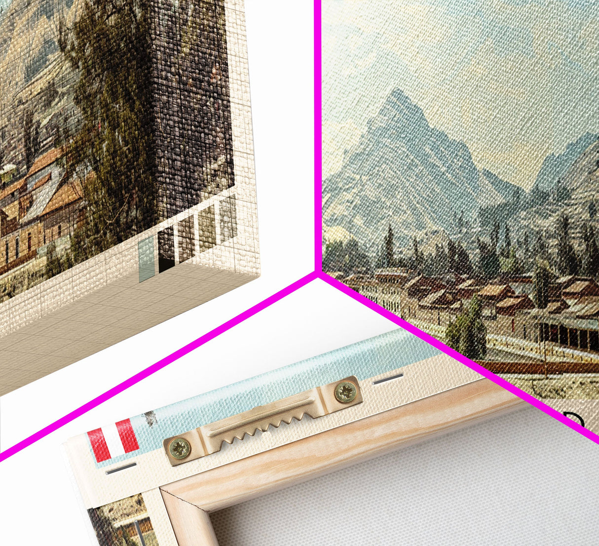 Cajamarca, Peru Panoramic Canvas Print, Cajamarca, Peru Painting, Peru Art, Cajamarca Travel Poster, Travel Art, Guest Room Painting