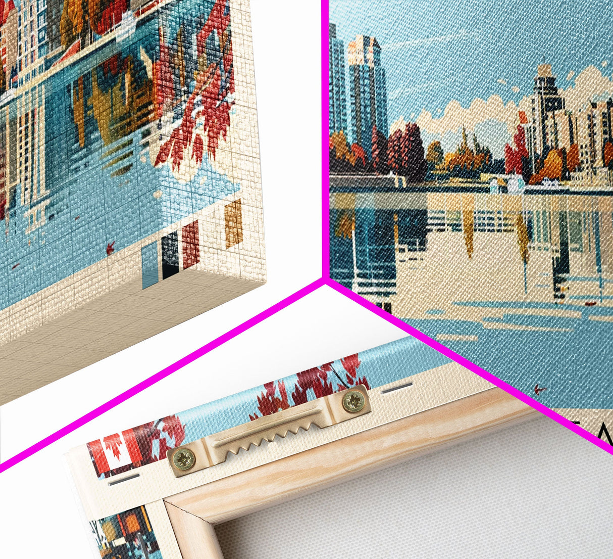 Kanata, Canada Panoramic Canvas Print, Kanata, Canada Painting, Canada Art, Kanata Travel Poster, Travel Art, Guest Room Painting