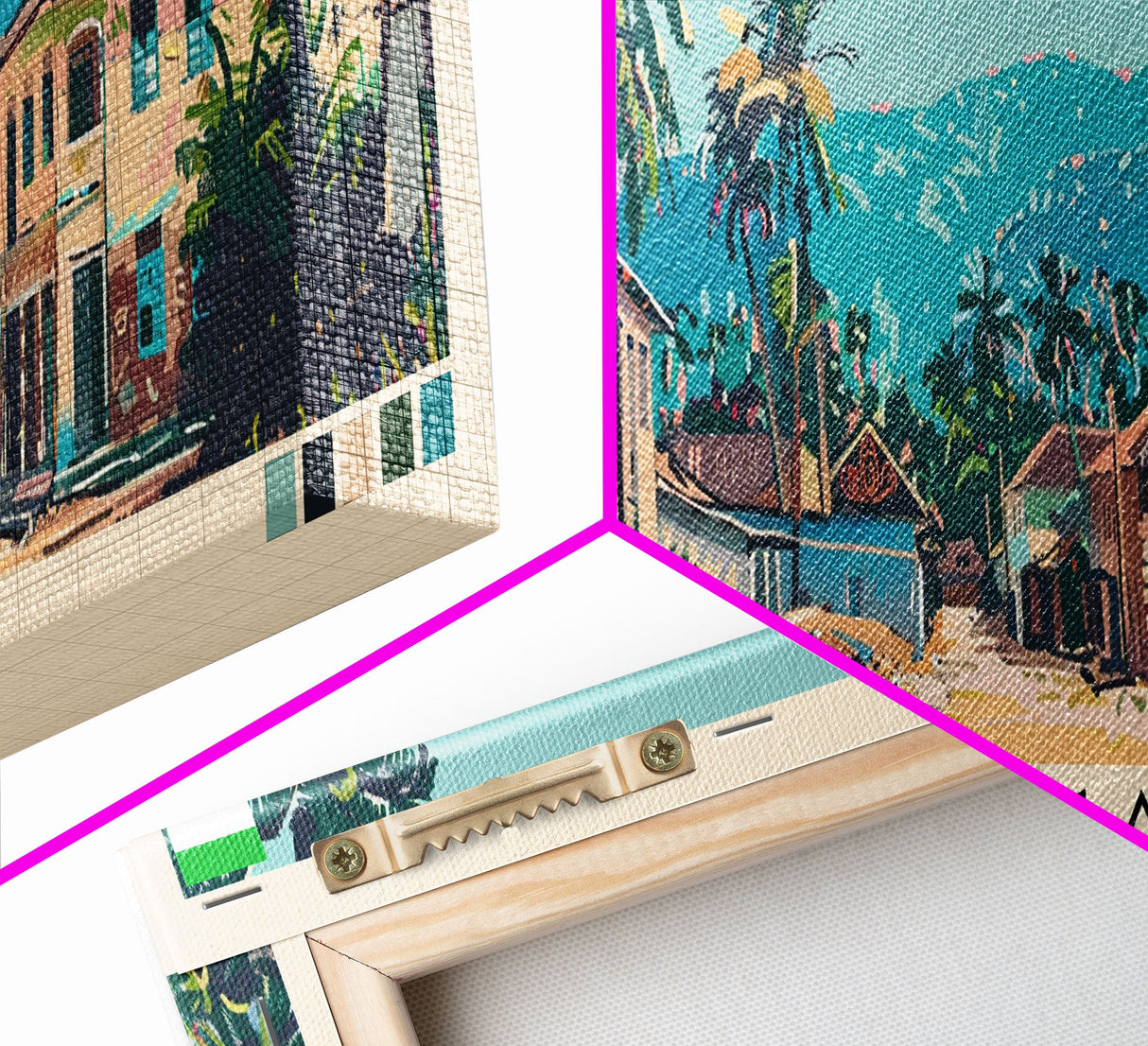 Kenema, Sierra Leone Panoramic Canvas Print, Kenema, Sierra Leone Painting, Sierra Leone Art, Kenema Travel Poster, Travel Art, Vacation Gift