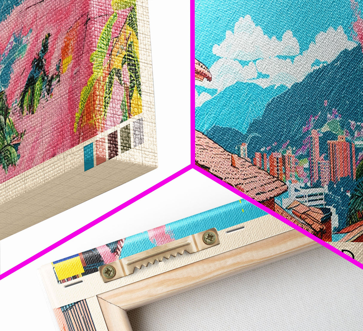 Monteria, Colombia Panoramic Canvas Print, Monteria, Colombia Painting, Colombia Art, Monteria Travel Poster, Travel Art, Vacation Gift