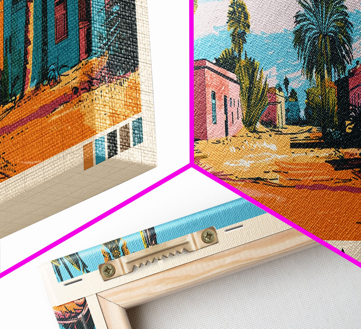 Nyala, Sudan Panoramic Canvas Print, Nyala, Sudan Painting, Sudan Art, Nyala Travel Poster, Travel Art, Guest Room Painting