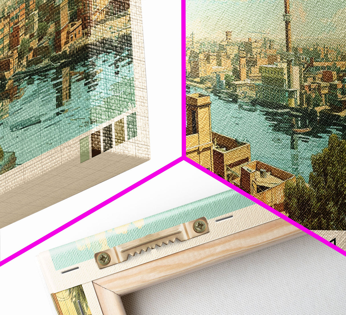 Omdurman, Sudan Panoramic Canvas Print, Omdurman, Sudan Painting, Sudan Art, Omdurman Travel Poster, Travel Art, Housewarming Gift