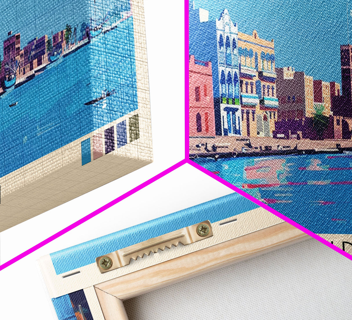 Port Sudan, Sudan Panoramic Canvas Print, Port Sudan, Sudan Painting, Sudan Art, Port Sudan Travel Poster, Travel Art, Living Room Painting