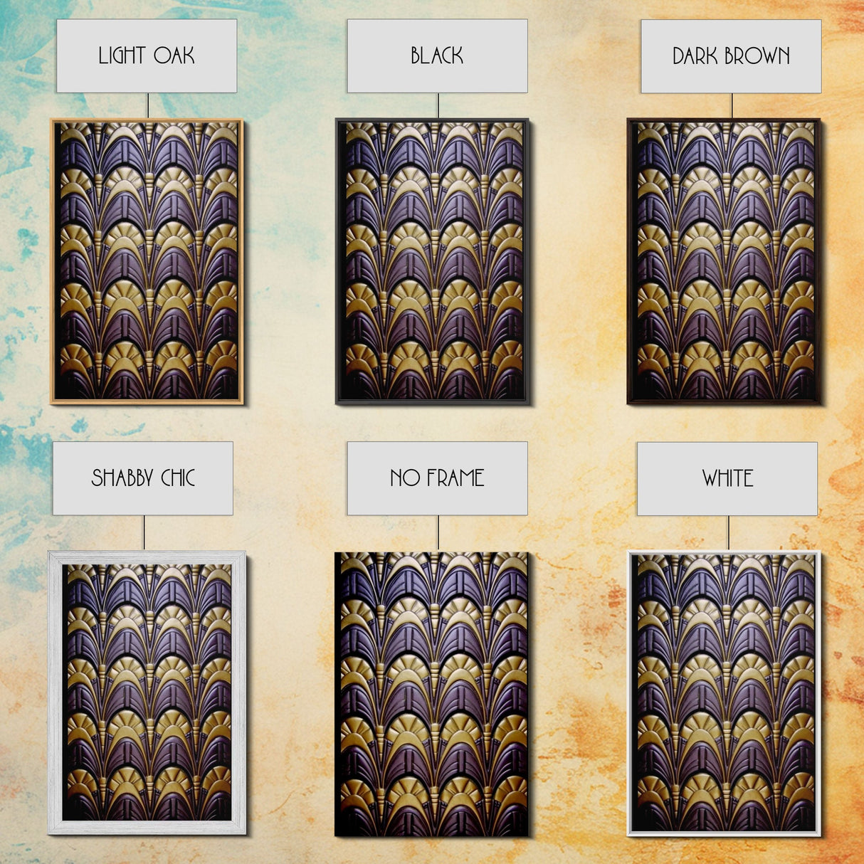 Midcentury Modern Wall art, Framed Canvas Print, Art Deco, Canvas Wall art, Purple colors art, 1930s Style Art, guest room decor, Wall art