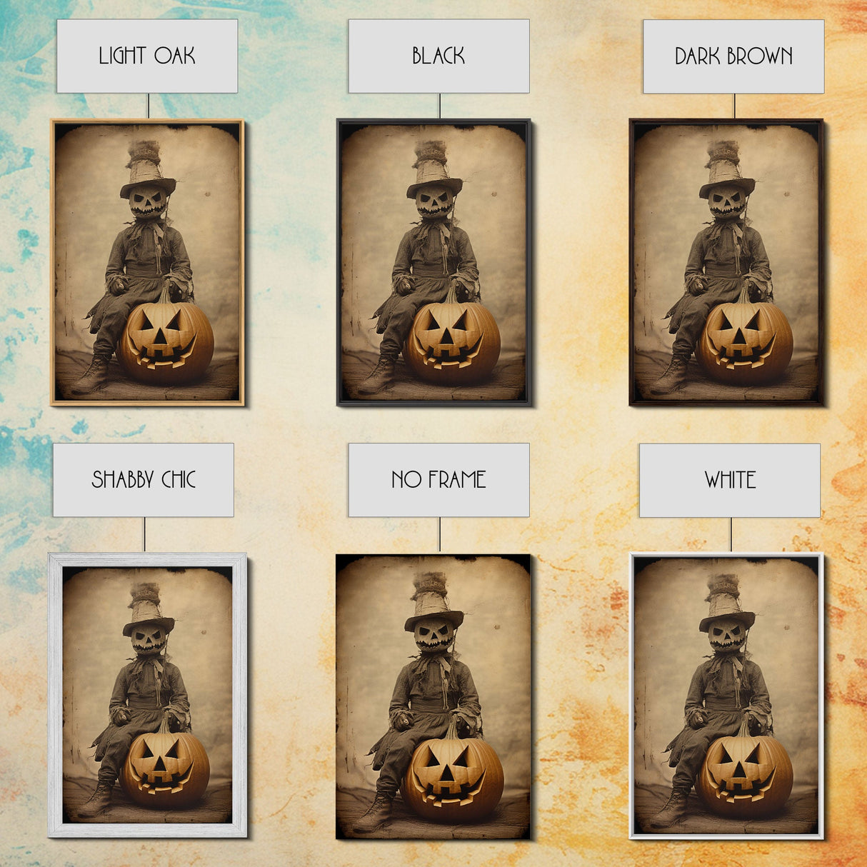 Spooky Decor, Halloween Wall Art, Horror Art Print, Dark Art, Canvas Wall Print, Wall Art, Vertical Print, Room Decor, Home Wall Decor,