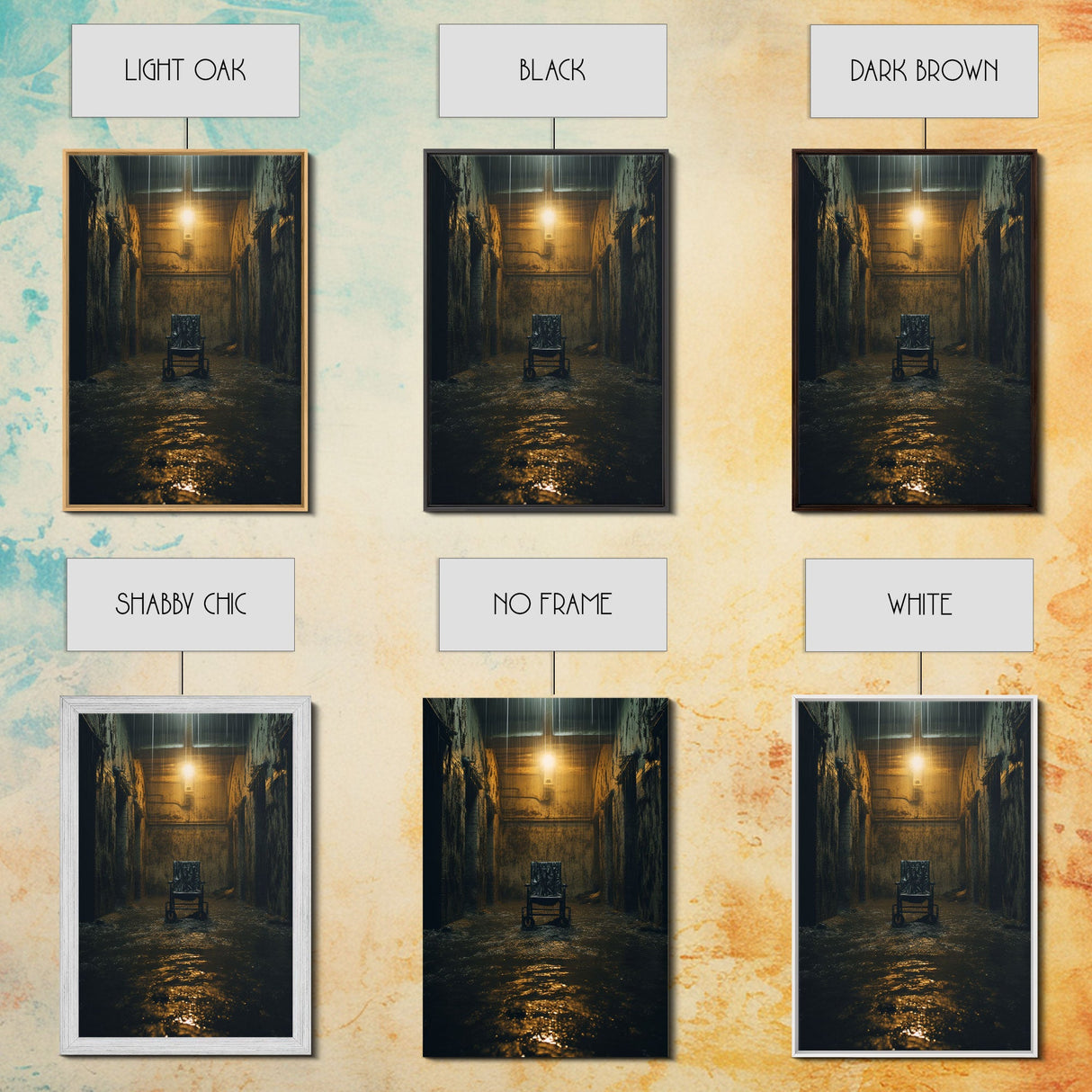 Creepy Wall Decor, Spooky Room Decor, Canvas Print, Wall Hanging, Portrait Art, Halloween Wall Decor, Dark Fantasy, Dark Wall Art