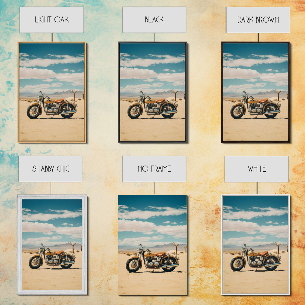Motorcycle Wall Art, Man Cave Wall Art, Canvas Print, Wall Hanging, Portrait Art, Gift For Friend, Tiny House Decor, Home Decor Prints