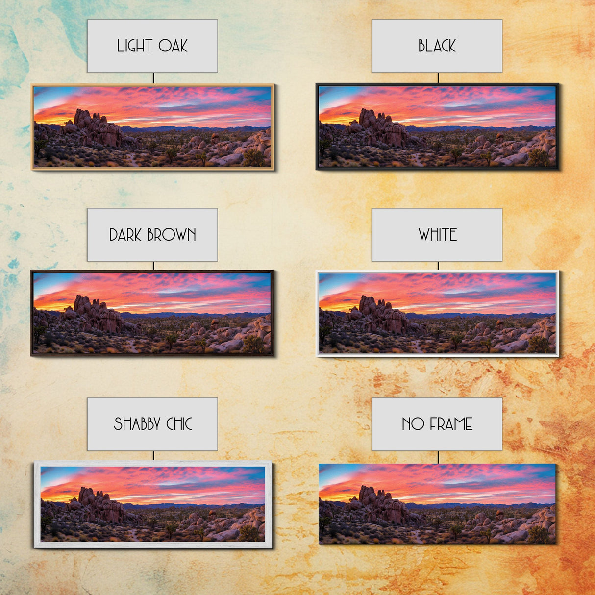 Panoramic Print of Joshua Tree National Park, Extra Large Wall Art, Panoramic Wall Art, Panoramic Landscape Print, Landscape Photography