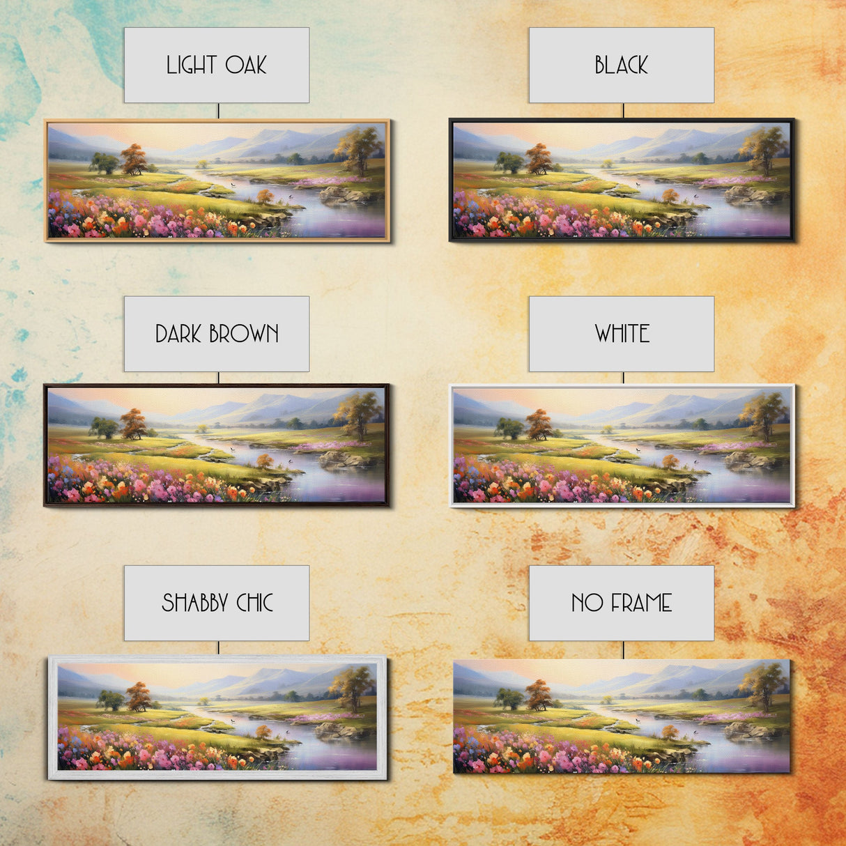 Panoramic Mountain and Forest Canvas Wall Art, Hill and Trees Canvas Wall Decor, Nature and Forest Decoration, Canvas Print Home Decor