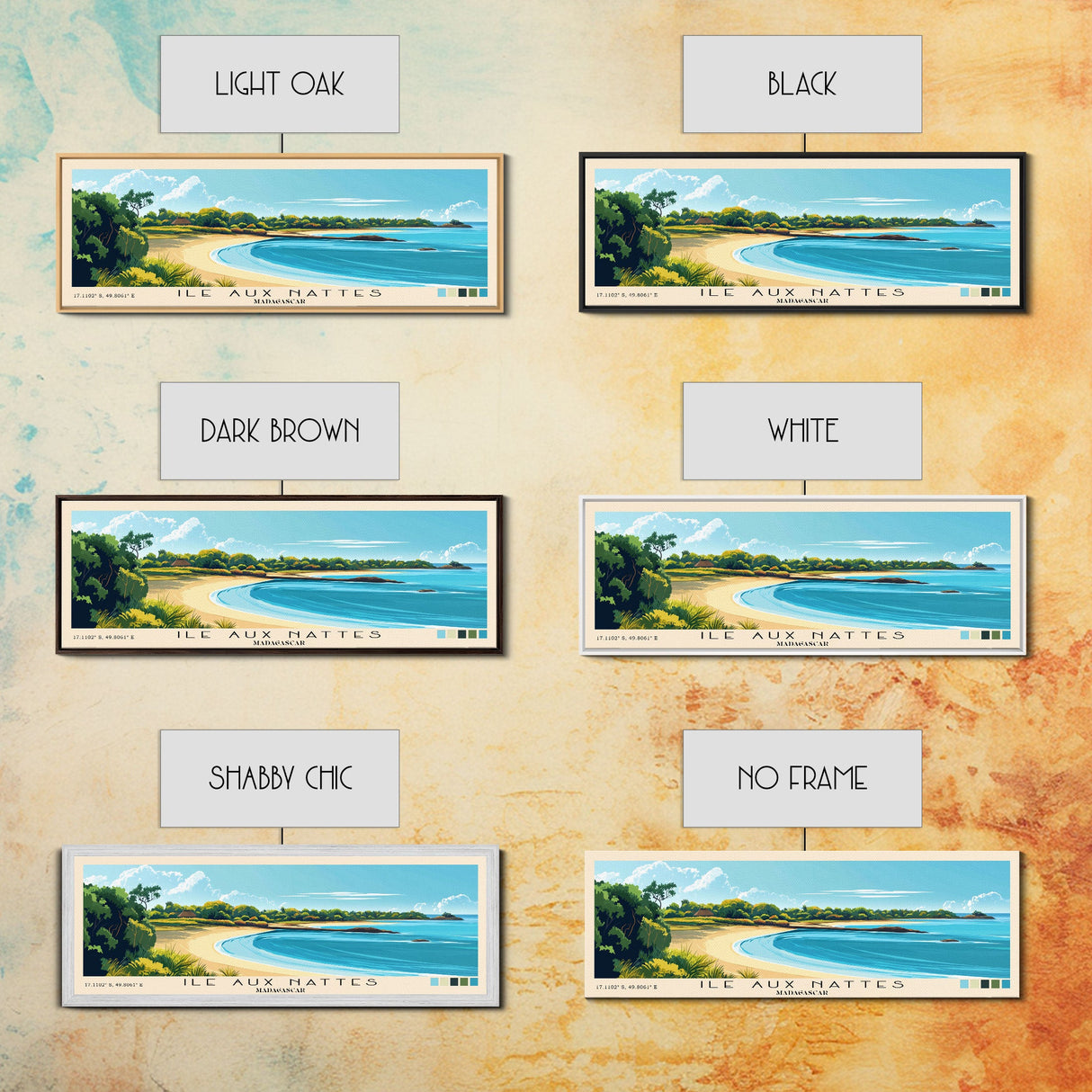 Ile Aux Nattes, Madagascar Panoramic Print, Vacation Gift, Madagascar Wall Art, Vacation Wall Art, Vacatation Memories, Beach Decor, Beach Or Lakehouse Art