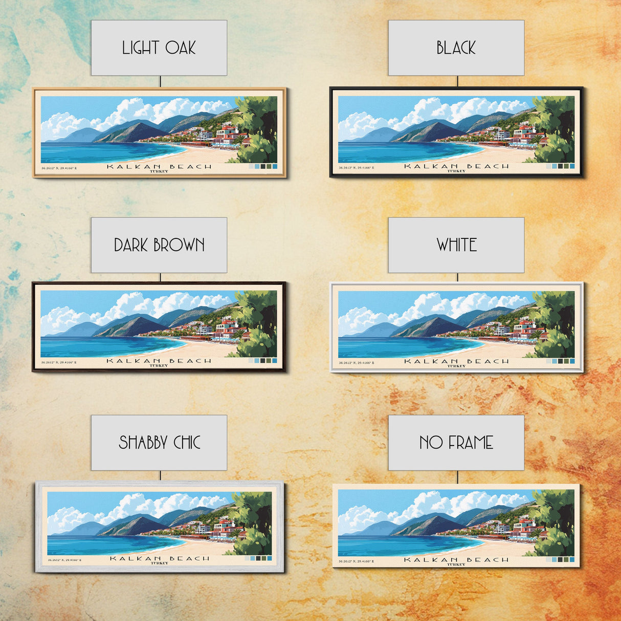 Kalkan Beach, Turkey Panoramic Print, Vacation Gift, Turkey Wall Art, Vacation Wall Art, Vacatation Memories, Beach Decor, Beach Or Lakehouse Art