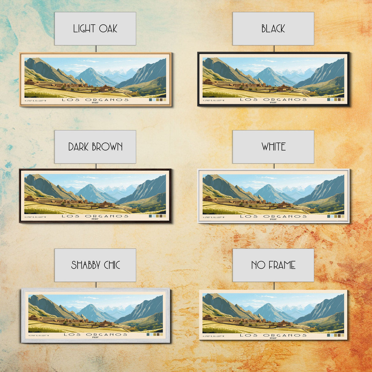 Los Organos, Peru Panoramic Print, Vacation Gift, Peru Wall Art, Beach Painting, Beach Decor, Beach Or Lakehouse Art