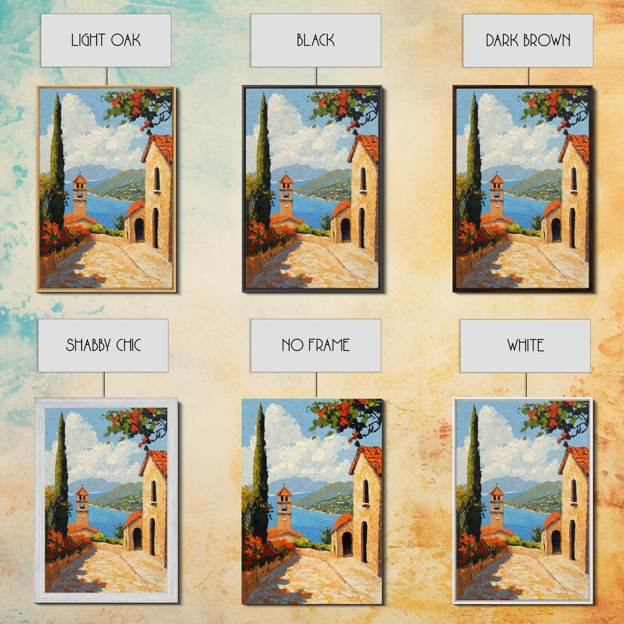 Positano Italy Canvas Print - Italy Oil Painting Print Wall Art - Amalfi Coast - Vacation Gift Idea - Travel Gift