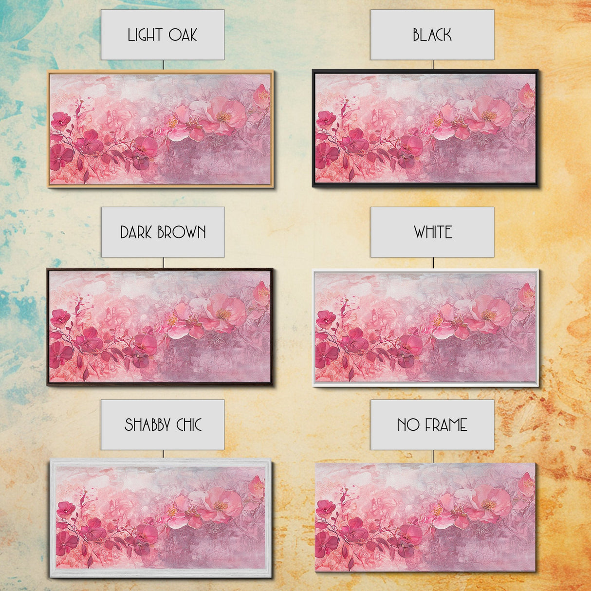 Orchid Bliss Canvas Print Featuring Botanical Prints and Moody Art Pink Wall Art Long Narrow Wall Art Farmhouse Rustic Home Decor