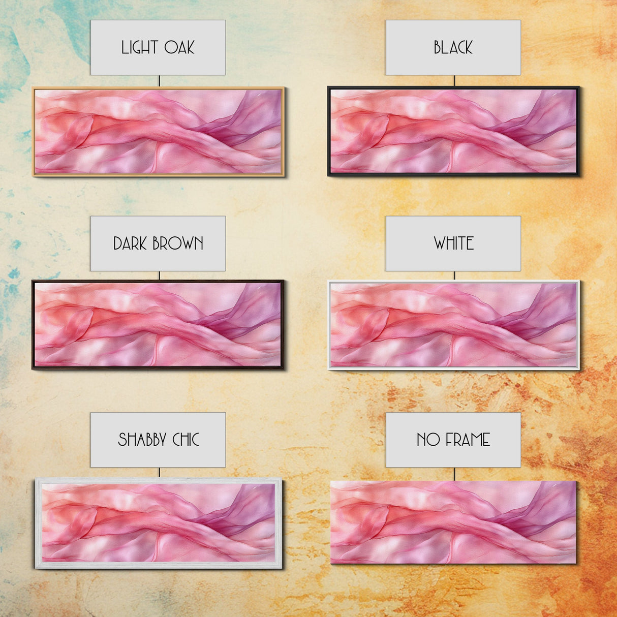 Light Pink Abstract Canvas Print Living Room Wall Art Horizontal Pink Wall Art Feminine Wabi Sabi Art Minimalist Extra Wide Art