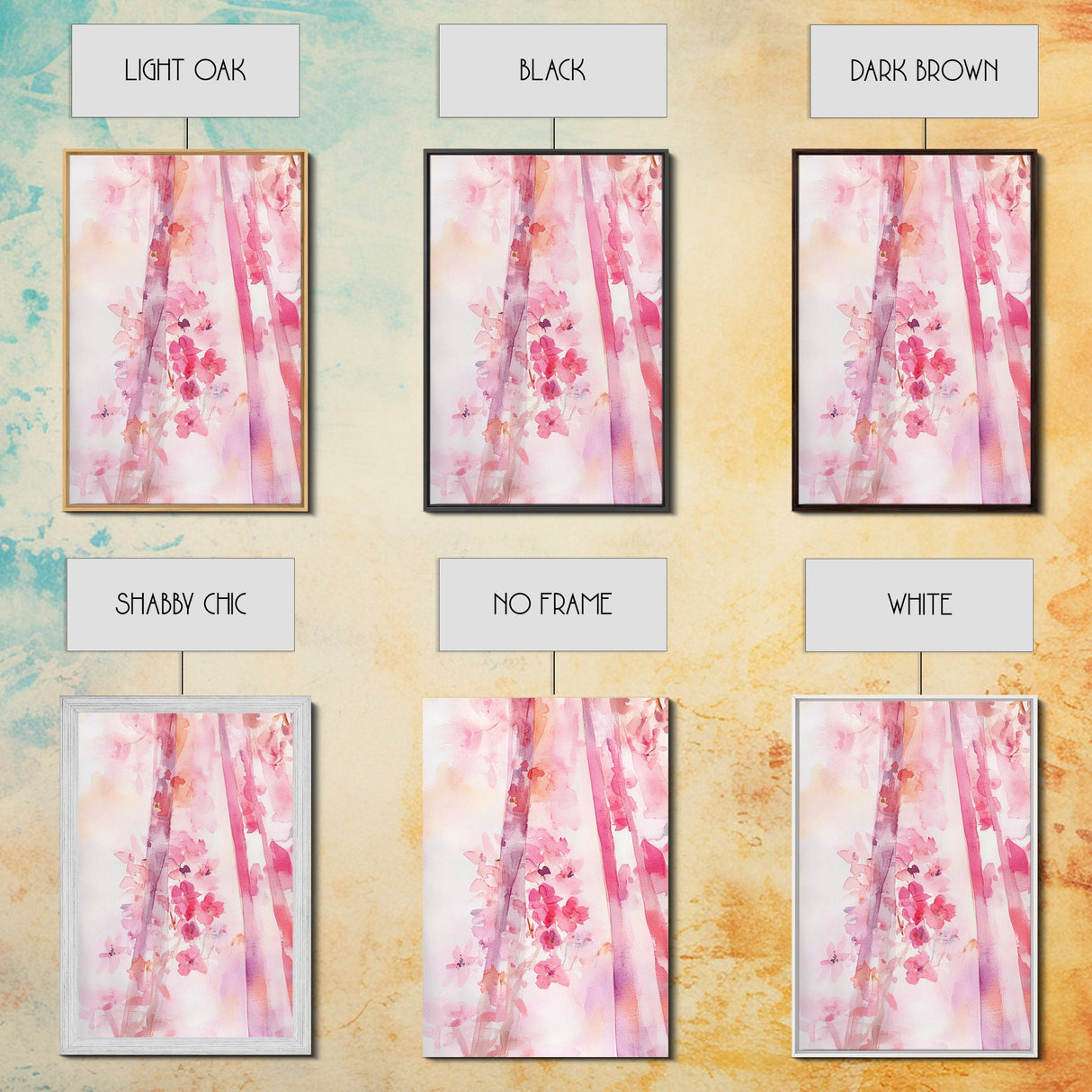Pink Petals Canvas Print Abstract Floral Art Light Pink Dorm Wall Art Whimsical Art Minimalist Rustic Farmhouse Bedroom Decor Gift