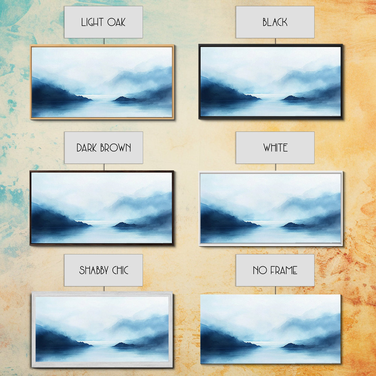 Misty Mountains, Moody Landscape, Lake Tahoe Art, Wabi Sabi Art, Extra Wide Wall Art, Coastal Wall Art, Canvas Print, Bedroom Art