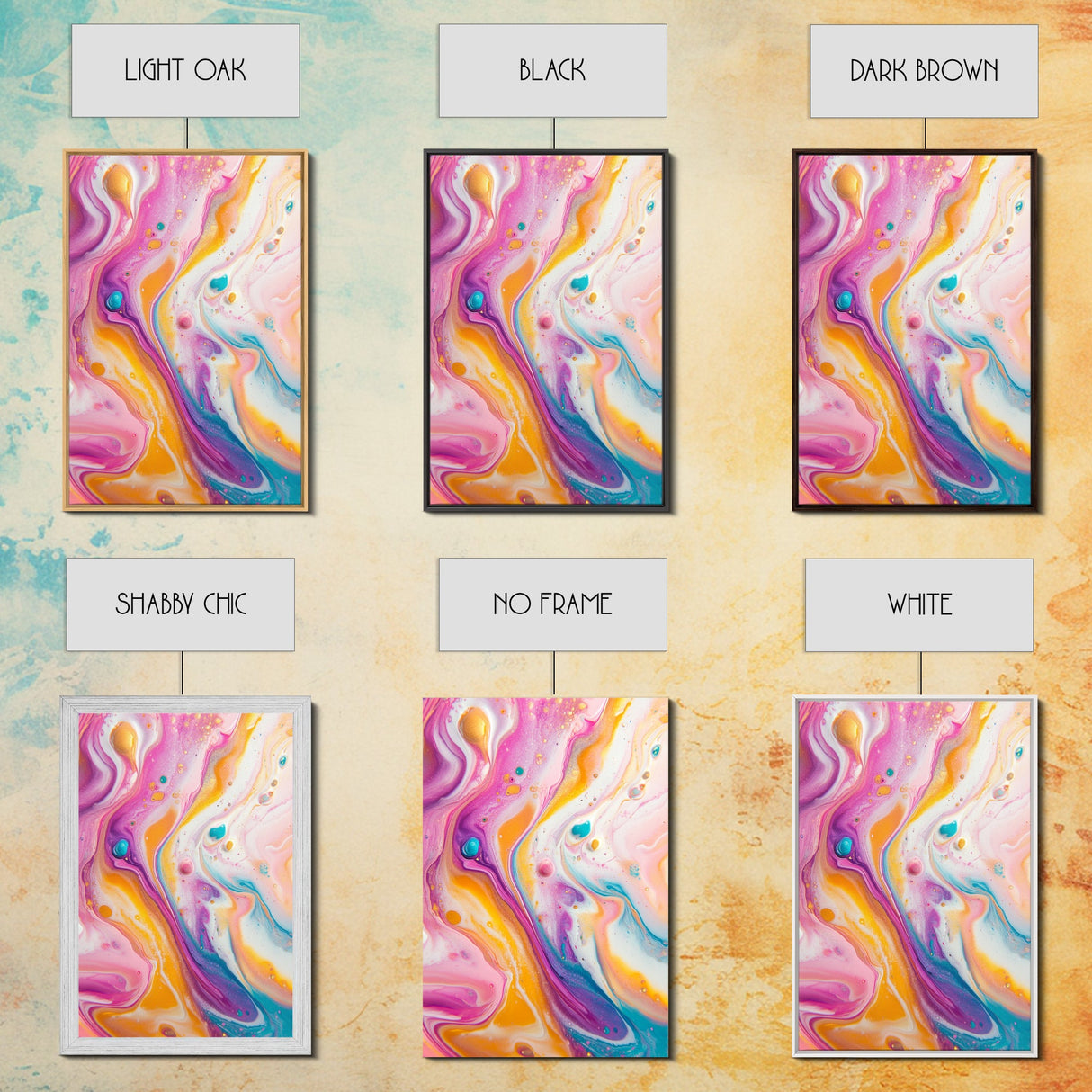Fluid Art Painting, Psychedelic Wall Art, Colorful Abstract Art, Trippy Art, Bedroom Wall Art, Canvas Print, Swirl Paint Decor