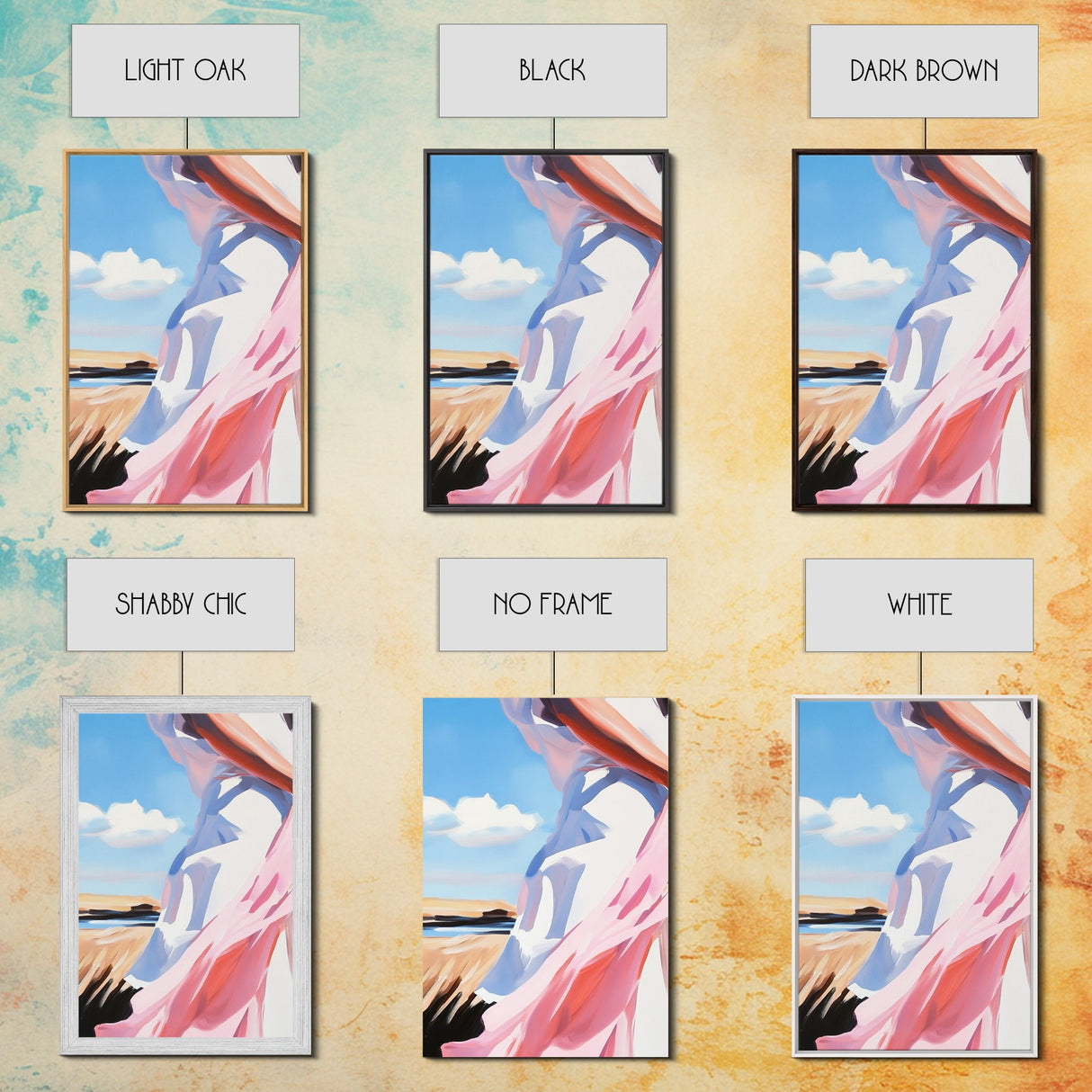 Coastal Breeze, Flowing Dress, Beach Aesthetic, Minimalist Art, Modern Home Decor, Living Room Wall Art, Framed Canvas Print