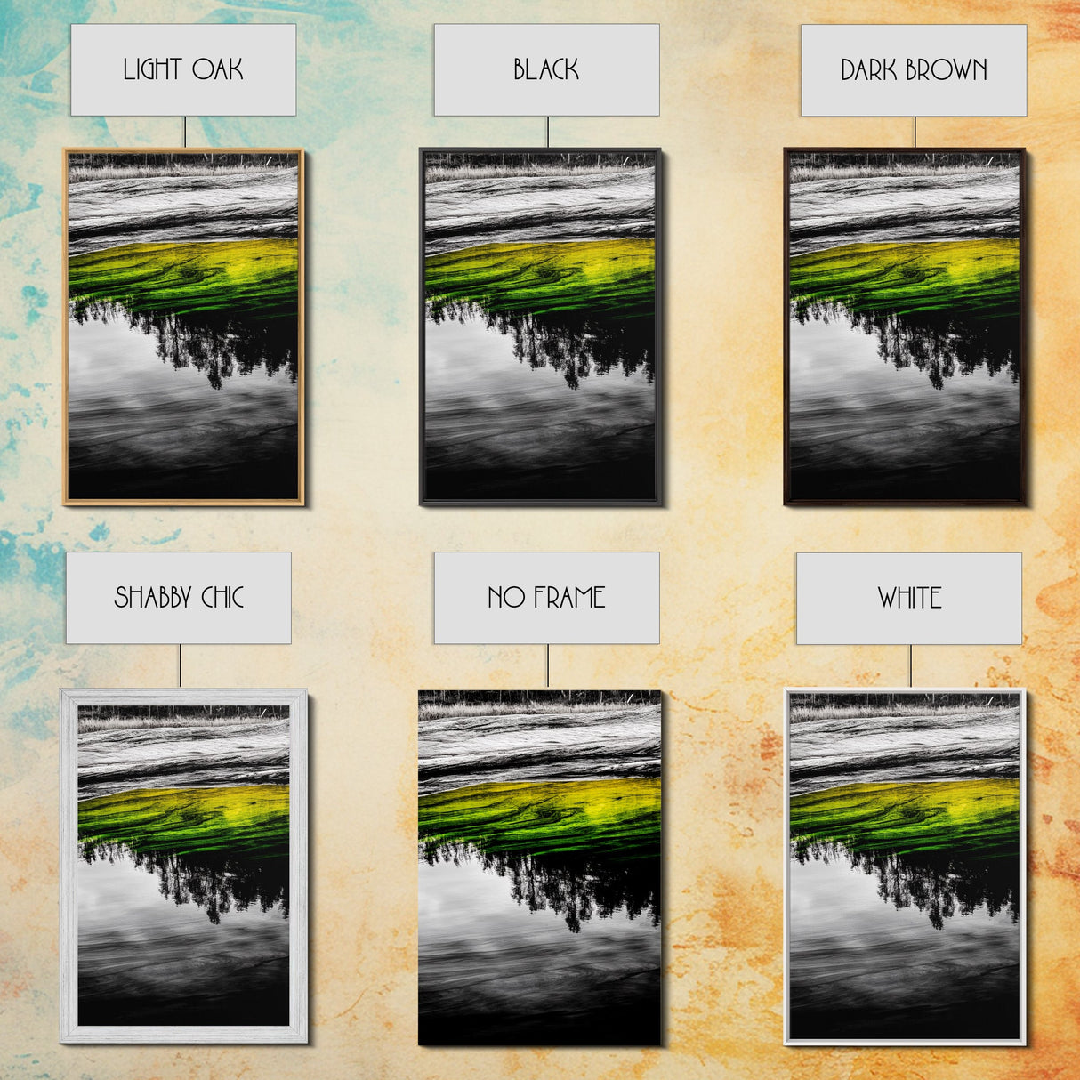 Reflection Art, Water Canvas Print, Nature Inspired Decor, Zen Wall Art, Black and White Photography, Peaceful Home Artwork