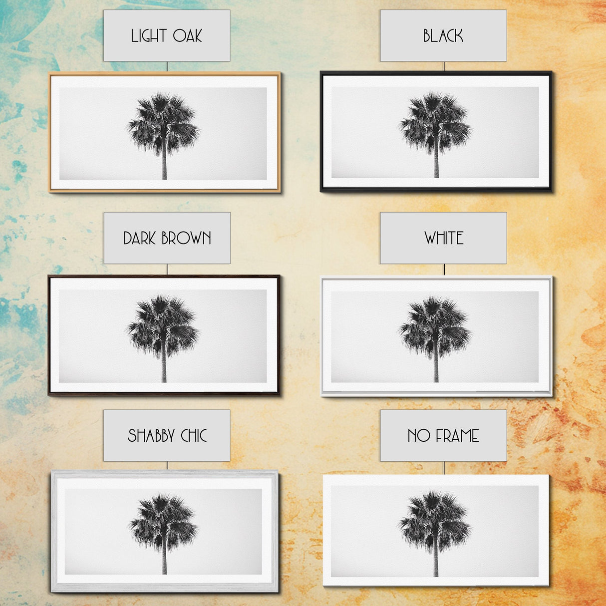 Minimal Palm Tree, Tropical Simplicity, Black and White Art, Framed Canvas Print, Modern Entryway or Minimalist Bathroom Wall Art