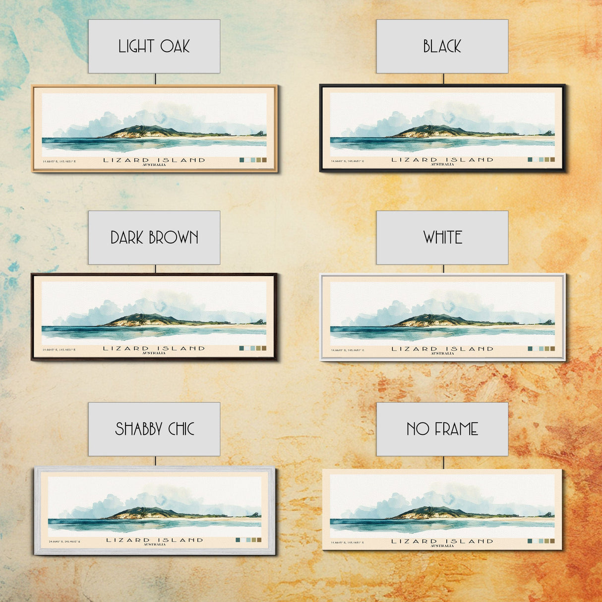 Lizard Island, Australia Watercolor Beach Print, Vacation Gift, Australia Wall Art, Beach Painting, Beach Decor, Beach Painting