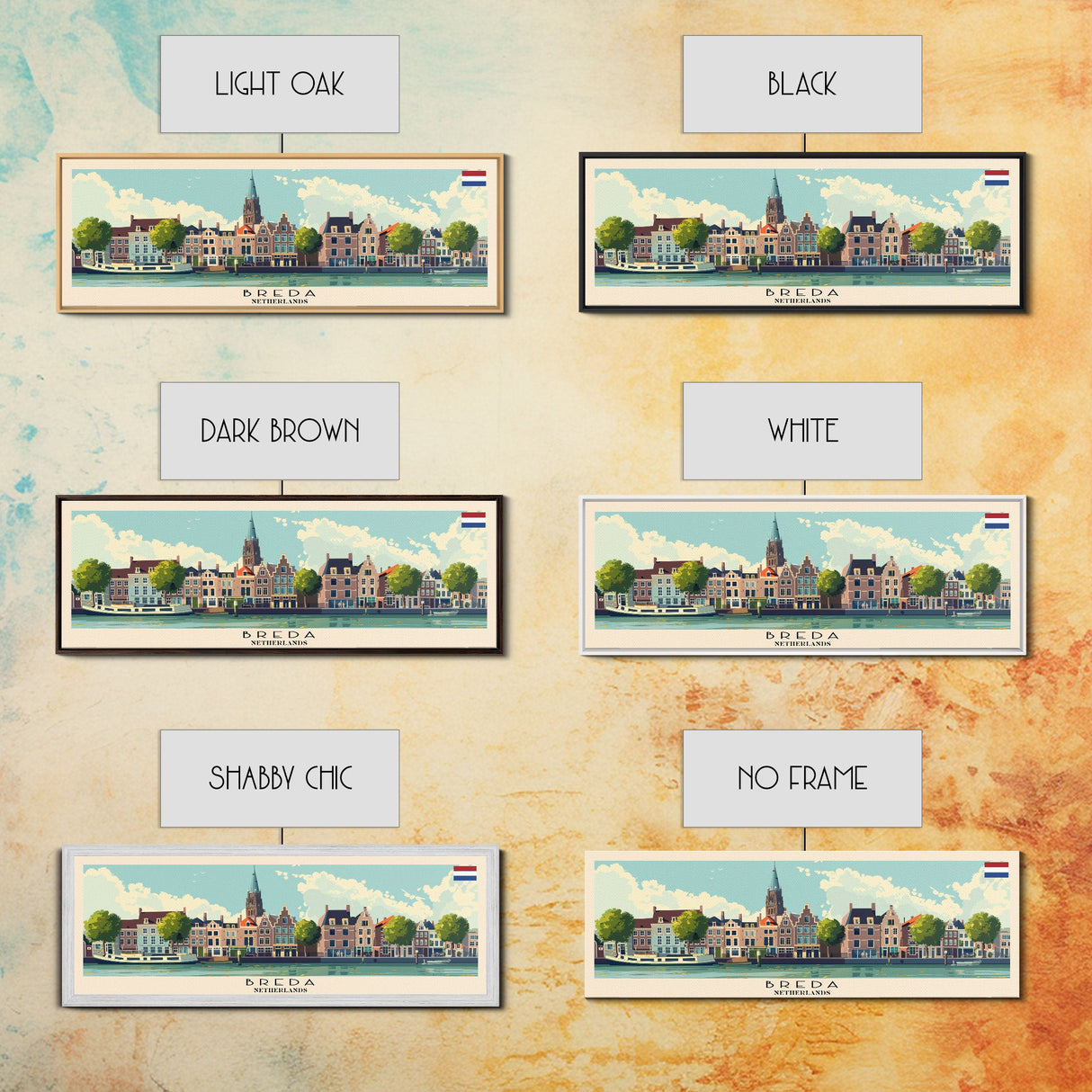 Bremen Germany Wall Art, Panoramic Travel Poster, Panoramic Framed Canvas Print, City Wall Art, Wall Hanging Home Decor, Travel Art