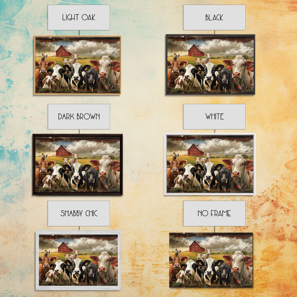 Cute Farmhouse Animal Print, Window Art, Wall Art, Home Decor, Wall Decor, Cute Farmhouse Kitsch Living Room Art