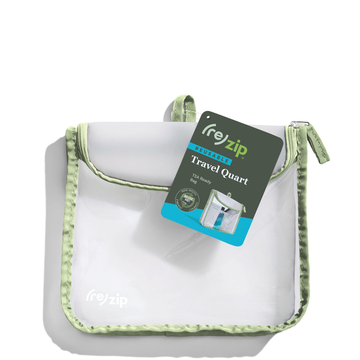 Zippered Travel Quart Bag (TSA-Compliant) by Rezip