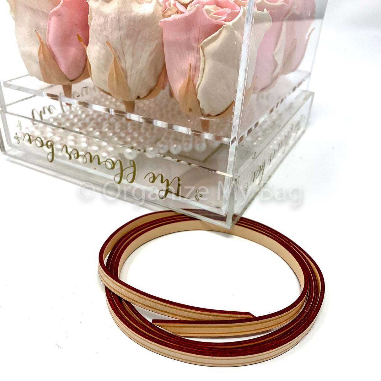 Cordón y portaobjetos.