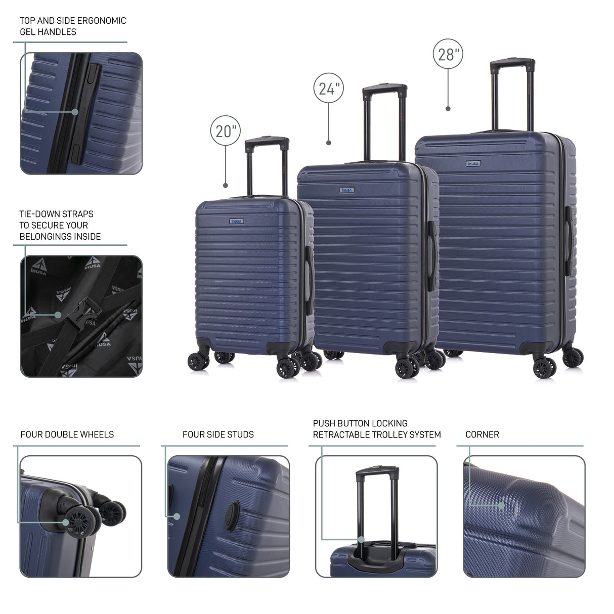 Deep 3 Piece Set 20"/24"/28"