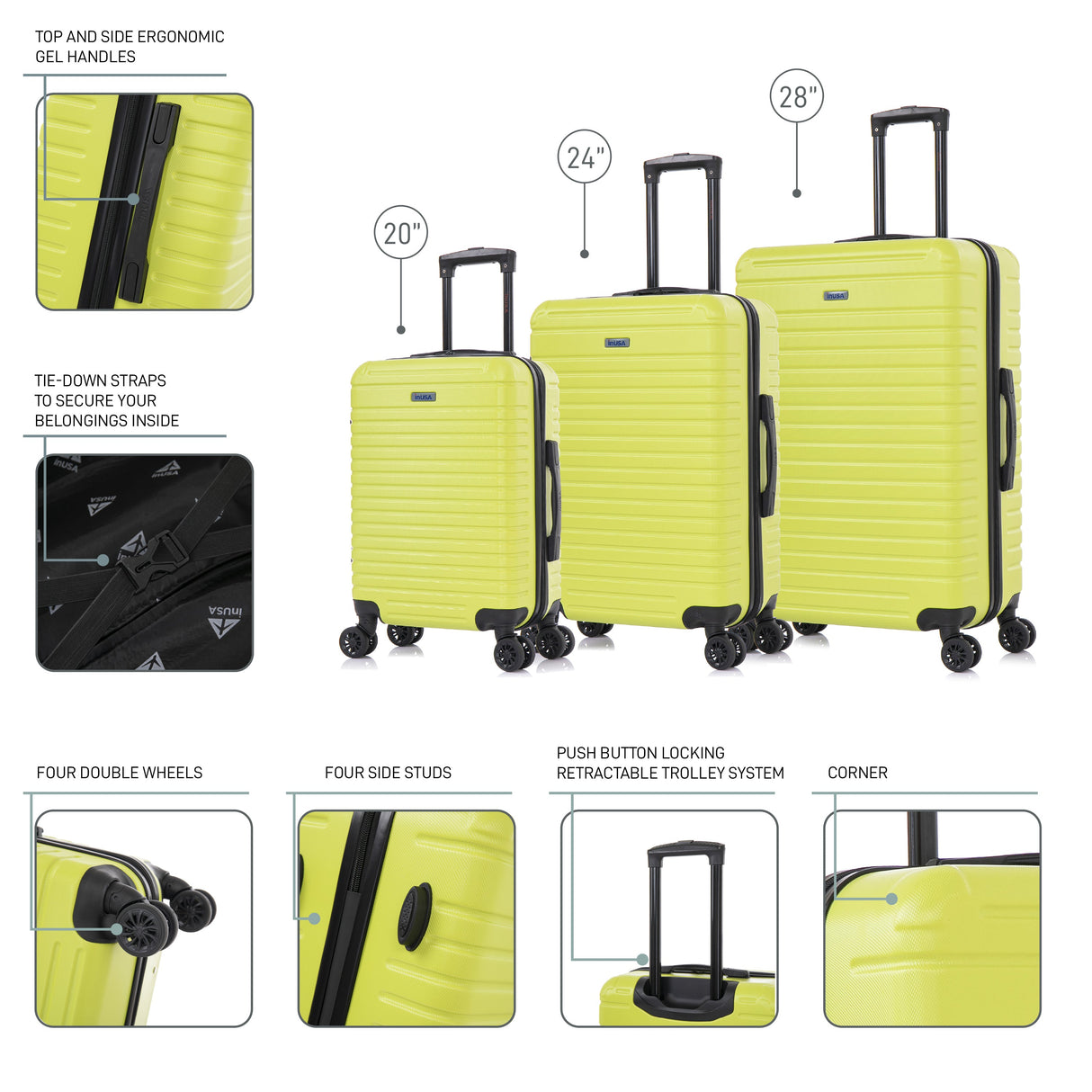 Deep 3 Piece Set 20"/24"/28"