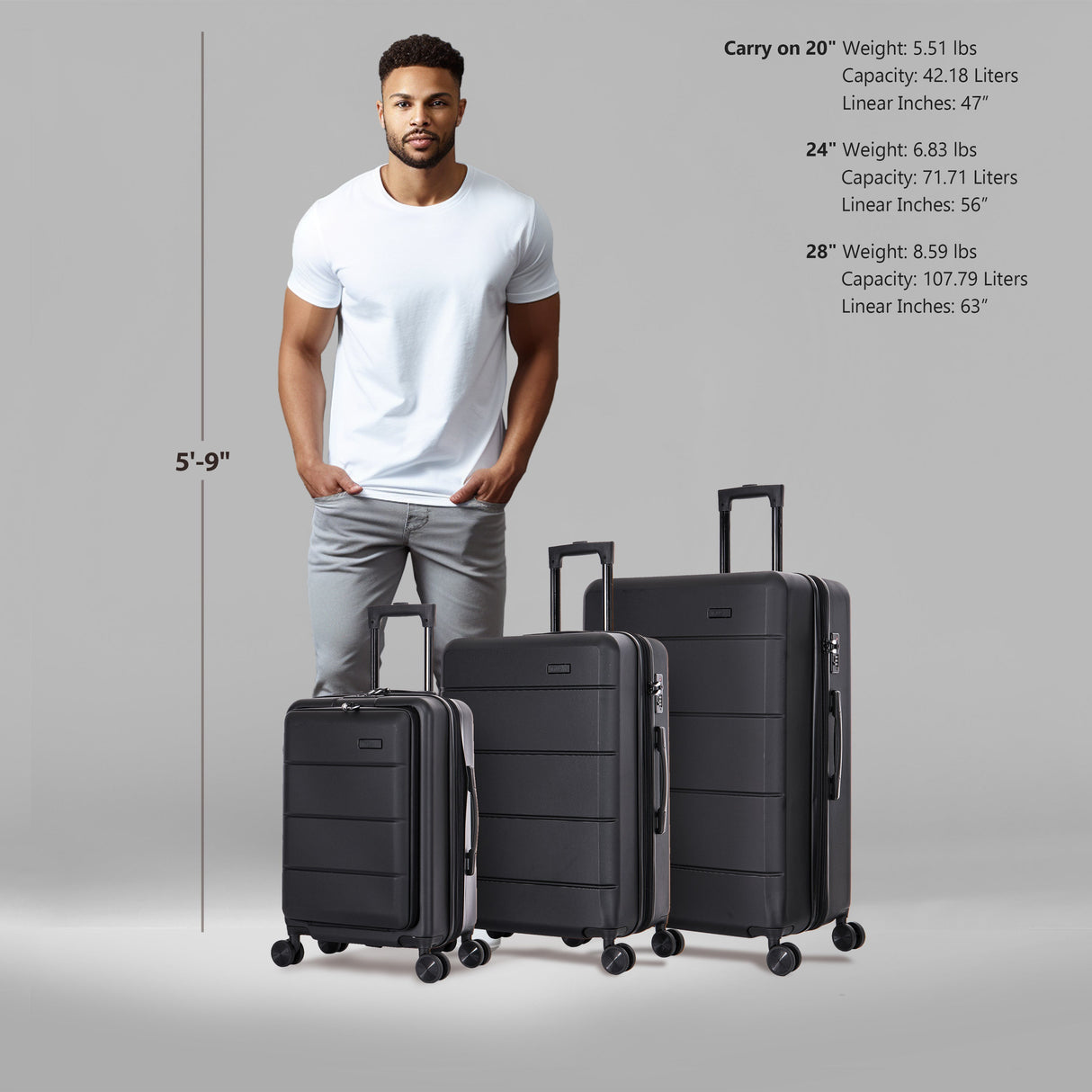 Elysian 3 Piece Set 20''/24''/28''