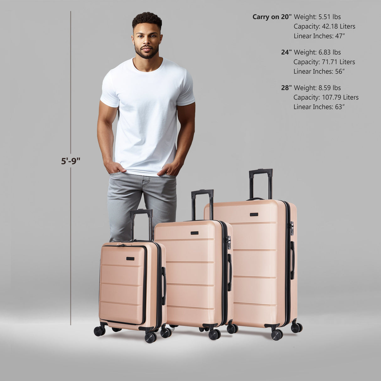 Elysian 3 Piece Set 20''/24''/28''