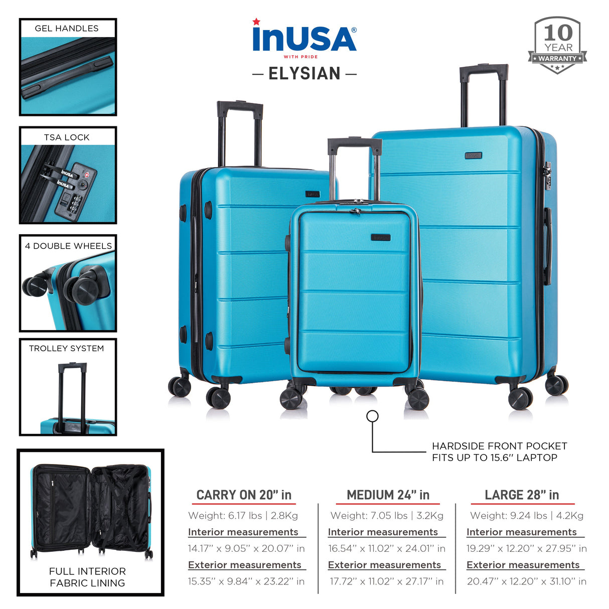 Elysian 3 Piece Set 20''/24''/28''