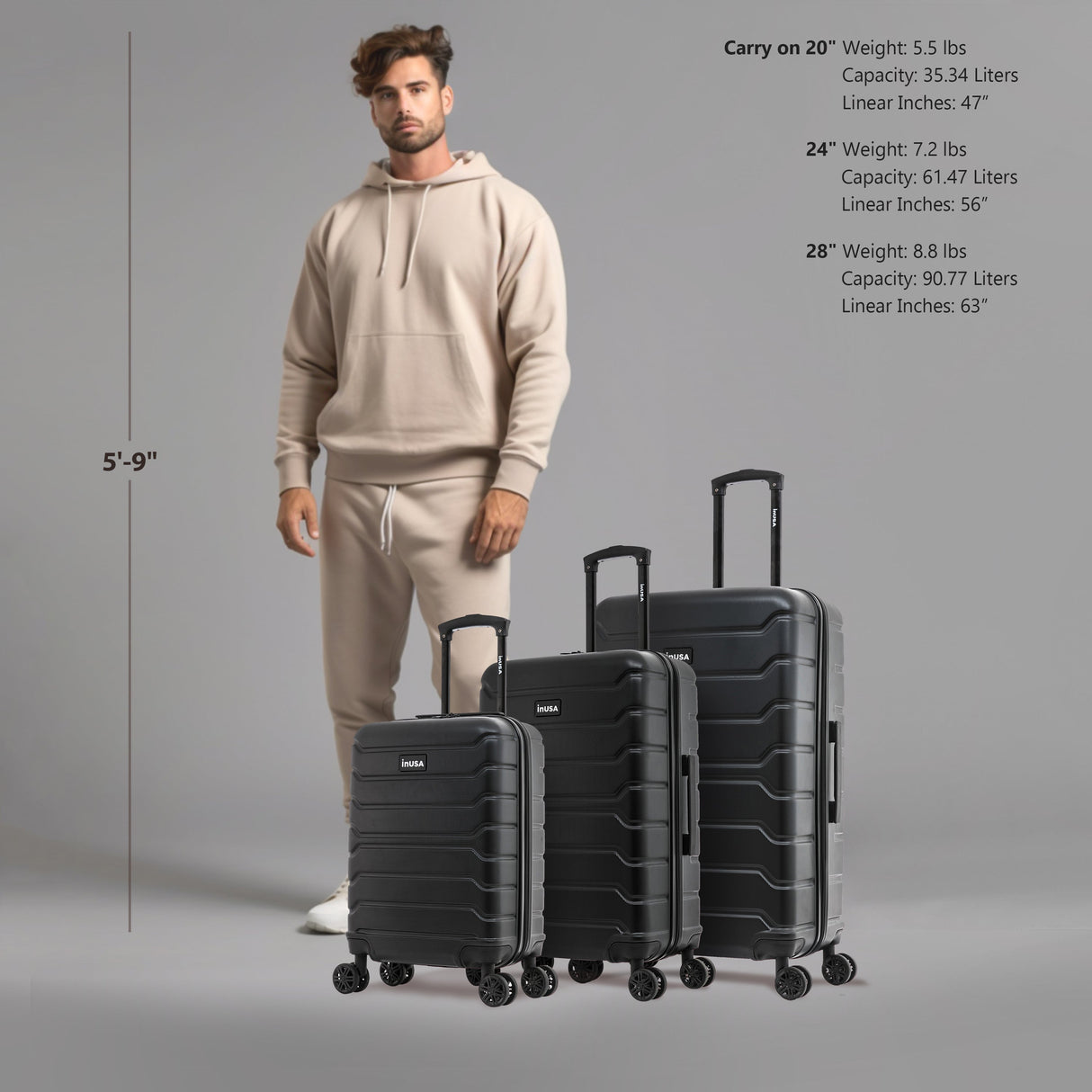 Trend 3 Piece Set 20''/24''/28''