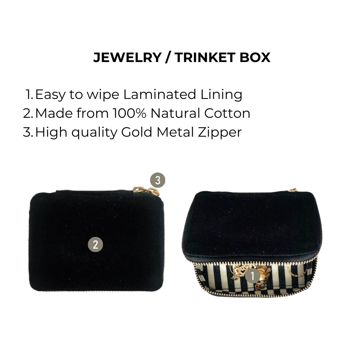 Jewelry/Trinket Box – Black