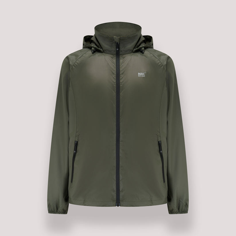 Khaki Mac-In-A -Sac Origin II Rain Coat