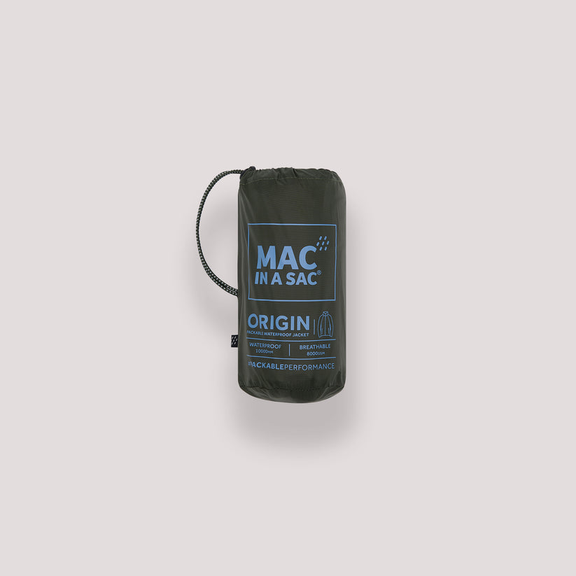 Khaki Mac-In-A -Sac Origin II Rain Coat