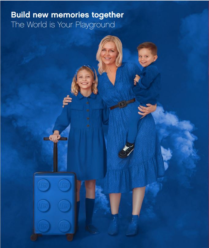 Equipaje de mano LEGO® Signature Azul Ladrillo de 22"